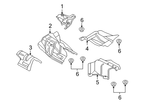 2017 Audi A5 Quattro Heat Shields Diagram 2