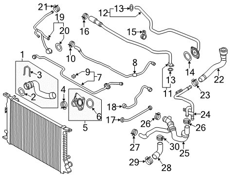 2017 Audi S6 Hoses, Lines & Pipes Diagram 4