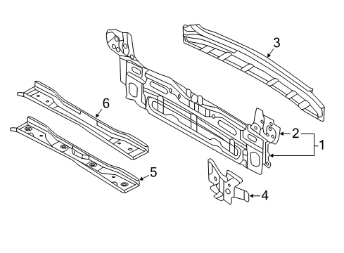 2017 Audi A3 Rear Body Diagram 1