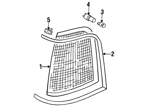 1988 Audi 5000 Quattro Side Marker Lamps Diagram 1