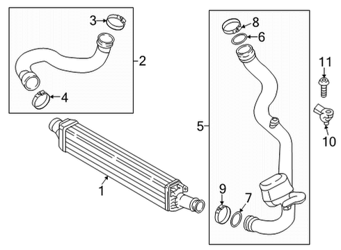 2020 Audi A4 Intercooler, Cooling Diagram 1