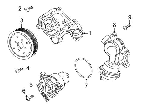 2021 Audi Q7 Water Pump Diagram 2