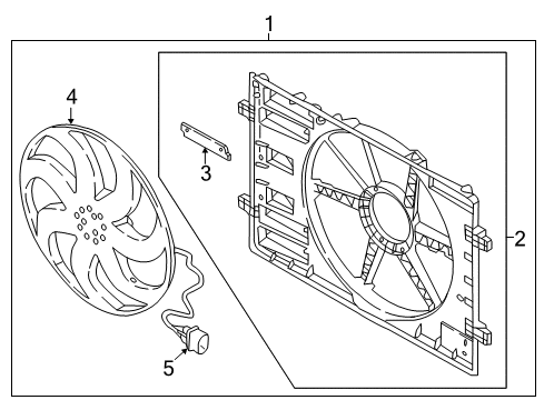 2017 Audi A3 Cooling System, Radiator, Water Pump, Cooling Fan Diagram 3