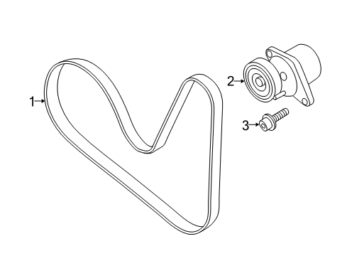 2014 Audi Q5 Belts & Pulleys, Maintenance Diagram 1