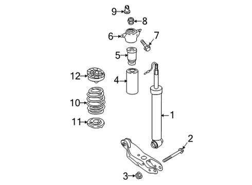 2023 Audi S4 Shocks & Components  Diagram 1