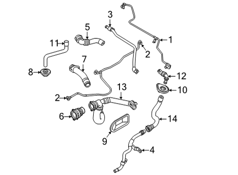 2021 Audi S7 Sportback Hoses & Lines Diagram 3