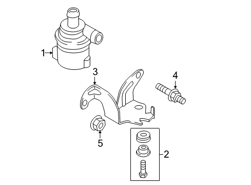 2015 Audi allroad Water Pump Diagram 1