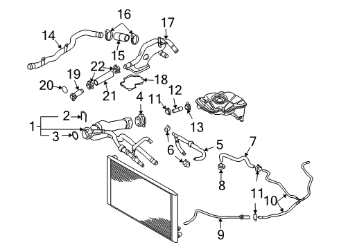 2008 Audi A8 Quattro Hoses, Lines & Pipes Diagram 3