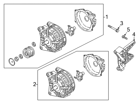 2022 Audi S5 Alternator Diagram 1