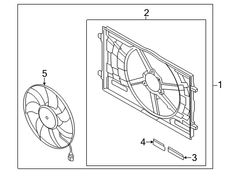 2016 Audi A3 Cooling System, Radiator, Water Pump, Cooling Fan Diagram 1