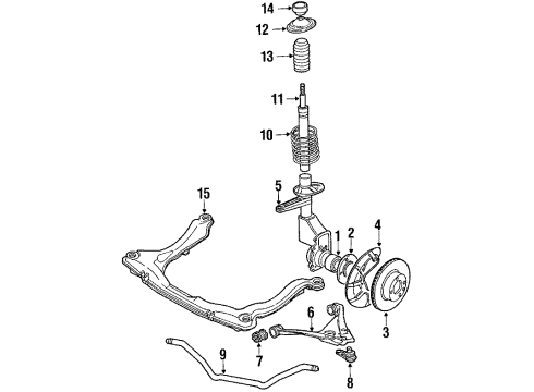 1986 Audi Coupe Front Brakes Diagram 2