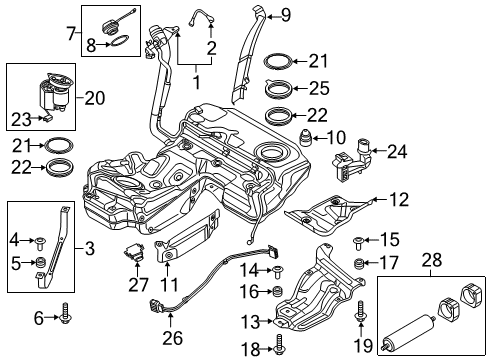 2016 Audi A7 Quattro Fuel Pump Diagram for 059-130-755-CB