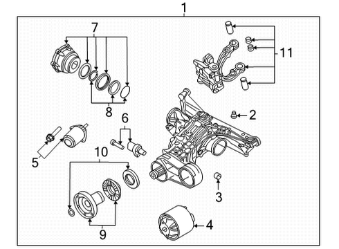 2022 Audi A5 Quattro Axle & Differential - Rear Diagram 2