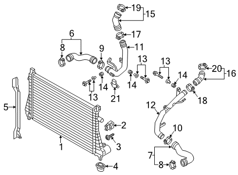 2018 Audi A3 Intercooler, Cooling Diagram 2