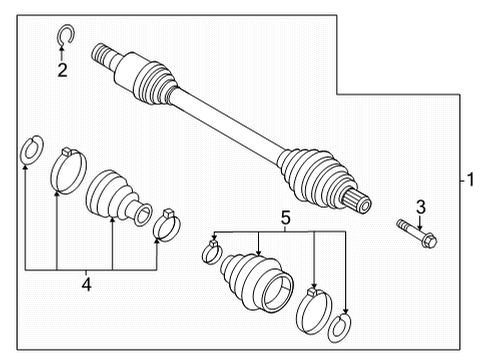 2022 Audi SQ7 Drive Axles - Rear Diagram 2