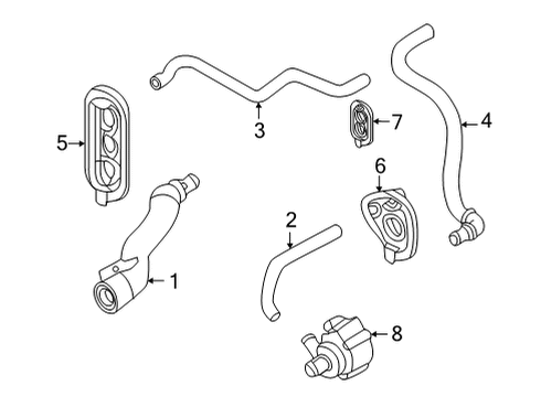 2023 Audi A5 Quattro Hoses, Lines & Pipes Diagram 3