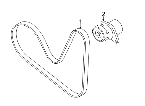 2020 Audi A3 Belts & Pulleys, Maintenance Diagram 2