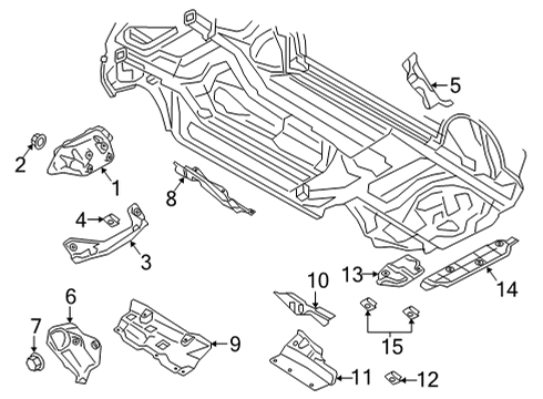 2022 Audi Q7 Heat Shields Diagram 2