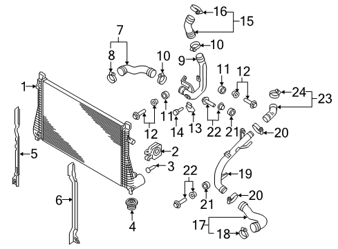 2016 Audi TTS Quattro Intercooler Diagram 2