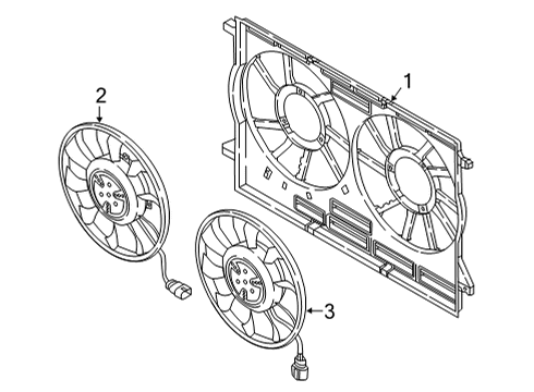 2022 Audi A7 Sportback Cooling System, Radiator, Water Pump, Cooling Fan Diagram 1