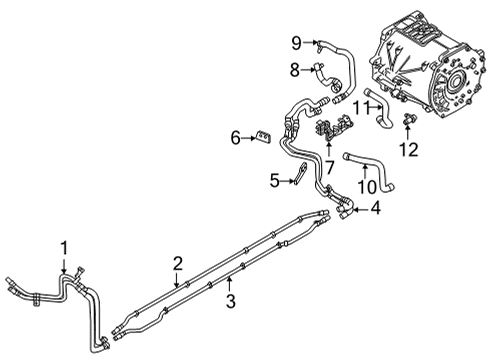 2024 Audi e-tron GT Outlet Hose Diagram for 9J1-121-101