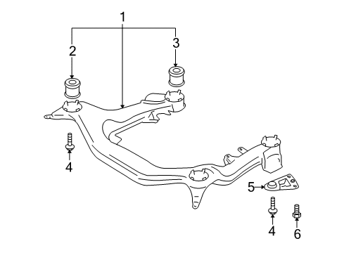 2008 Audi RS4 Suspension Mounting - Front Diagram 2