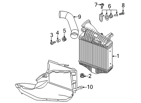 2022 Audi SQ7 Intercooler, Cooling Diagram 1
