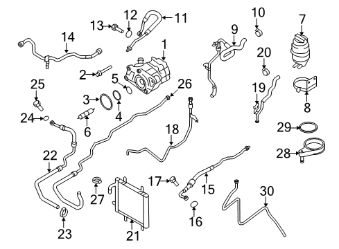 2015 Audi R8 Return Pipe Diagram for 427-422-857-D