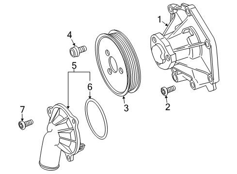 2011 Audi Q7 Pump Pulley Diagram for 059-121-031-H