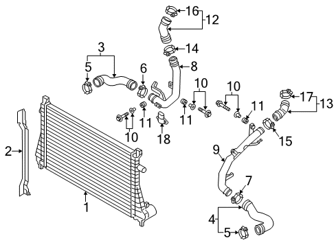 2018 Audi A3 Intercooler, Cooling Diagram 5