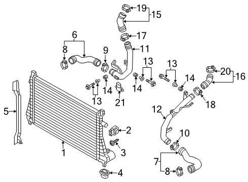 2020 Audi A3 Intercooler, Cooling Diagram 2