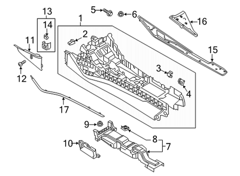 2022 Audi RS7 Sportback Console Diagram 2