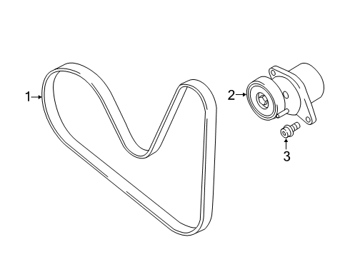 2020 Audi A5 Quattro Belts & Pulleys, Maintenance Diagram 2