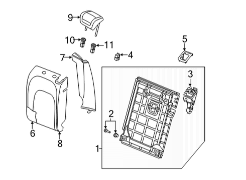 2022 Audi e-tron S Rear Seat Diagram 3