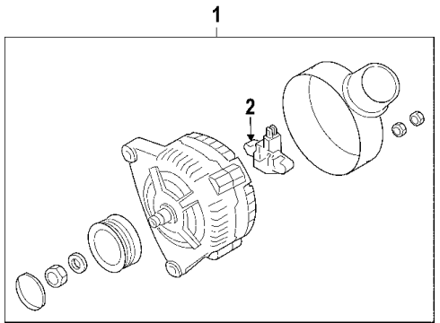 1999 Audi A8 Alternator Diagram 1