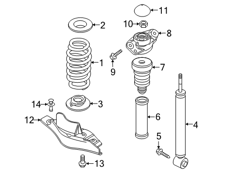 2017 Audi Q3 Shocks & Components - Rear Diagram 2