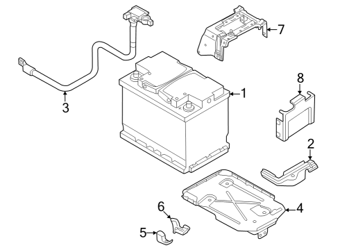 2024 Audi Q4 e-tron Battery Tray Diagram for 1EA-915-331-D