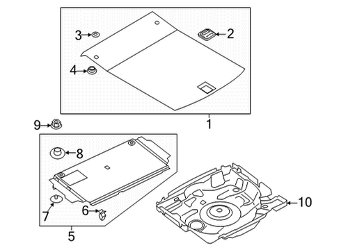 2023 Audi RS7 Sportback Insert Panel Diagram for 4K8-863-373-B