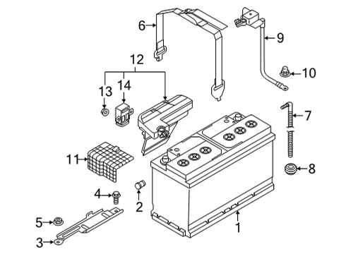 2022 Audi RS7 Sportback Battery Diagram 1