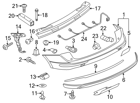 2012 Audi Q5 Parking Aid Diagram 5