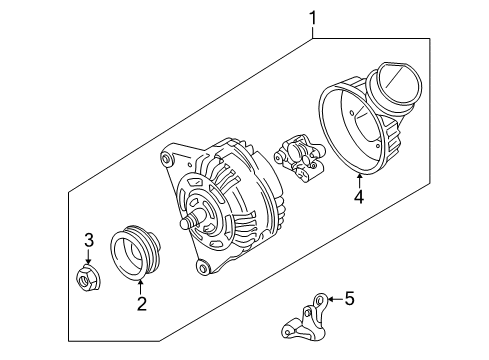 2002 Audi Allroad Quattro Alternator Diagram for 078-903-016-AC