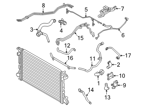 2023 Audi A8 Quattro Hoses, Lines & Pipes Diagram 3
