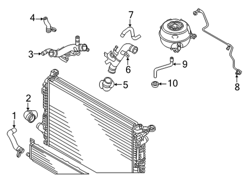 2022 Audi RS7 Sportback Hoses, Lines & Pipes Diagram 4