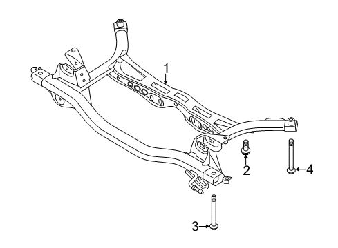 2017 Audi A3 Sportback e-tron Suspension Mounting - Rear Diagram 2