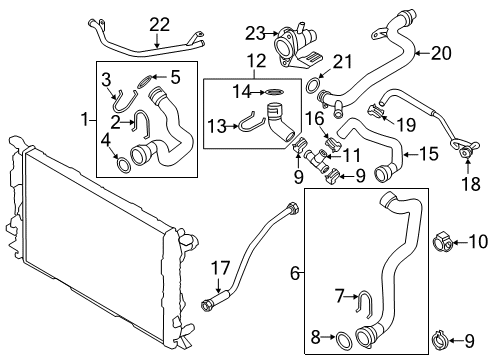 2014 Audi Q5 Hoses, Lines & Pipes Diagram 1