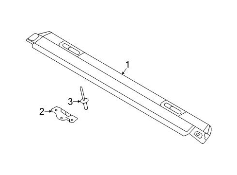 2020 Audi A5 Quattro Exterior Trim - Roof Diagram 1