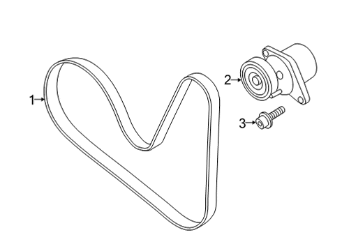 2020 Audi A4 Belts & Pulleys, Maintenance Diagram 2