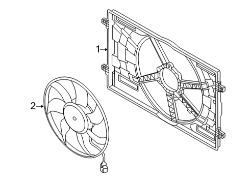 2022 Audi Q7 Cooling System, Radiator, Water Pump, Cooling Fan Diagram 4