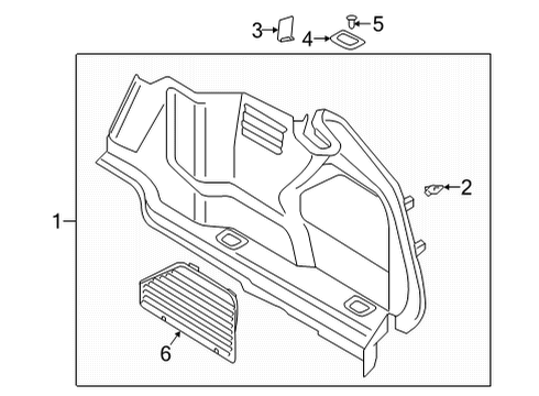 2021 Audi A8 Quattro Interior Trim - Rear Body Diagram 5