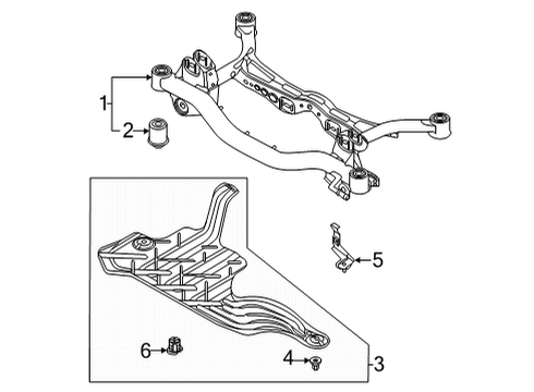 2022 Audi A3 Suspension Mounting - Rear Diagram 2
